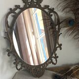 Vintage Italian brass mirror