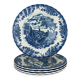 5 Myott The Brook English Ironstone Dinner Plates