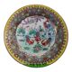 Canton China porcelain plate with roosters decor