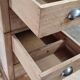 Meuble de métier vintage en bois massif