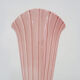 Vintage shell vase in pink ceramic from the 50s