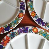 8 plates to Acapulco from Villeroy and Boch 1960 compartments