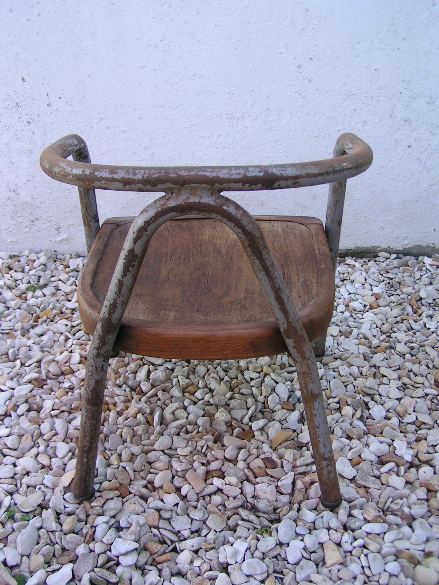Wooden and metal child chair
