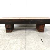 Rectangular brutalist coffee table, 1950s