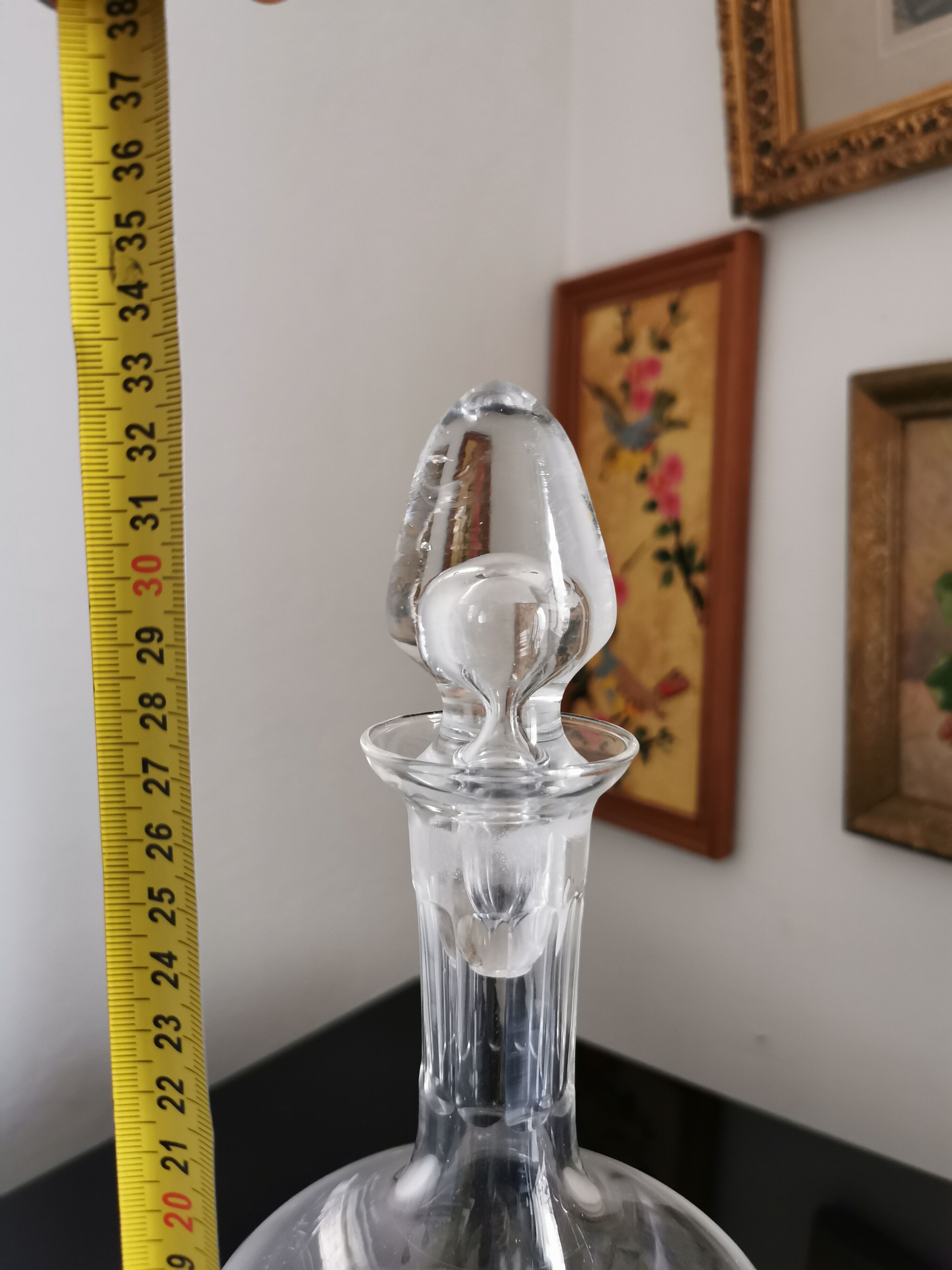 Duo of crystal decanters of Saint Louis