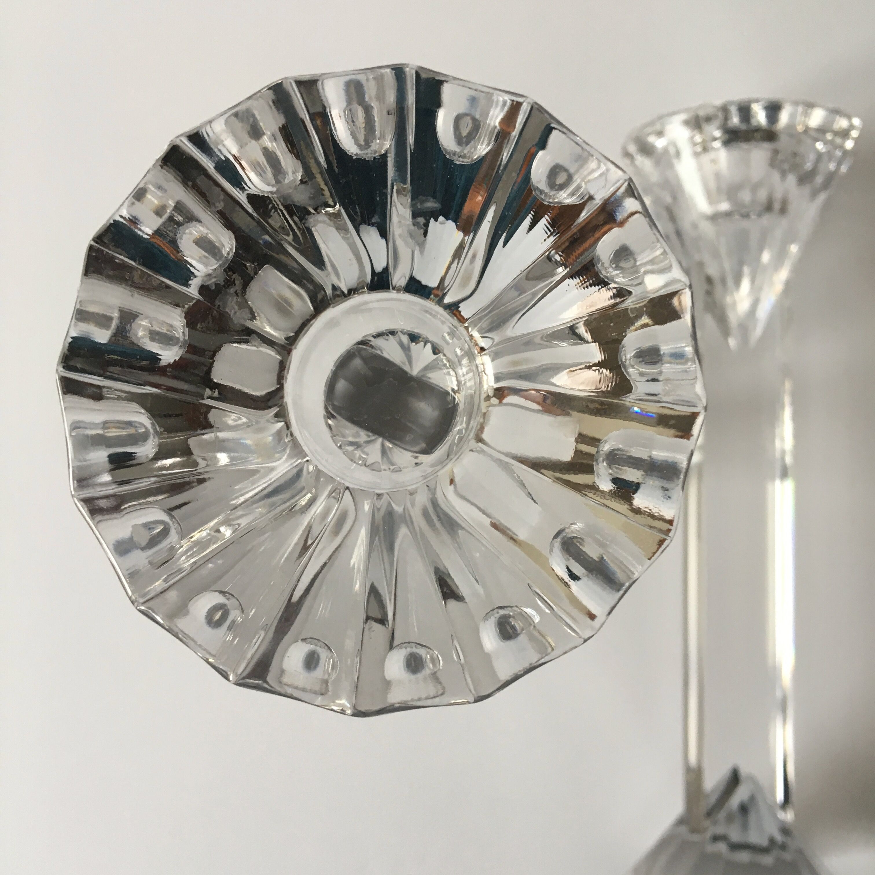 Crystal candlesticks