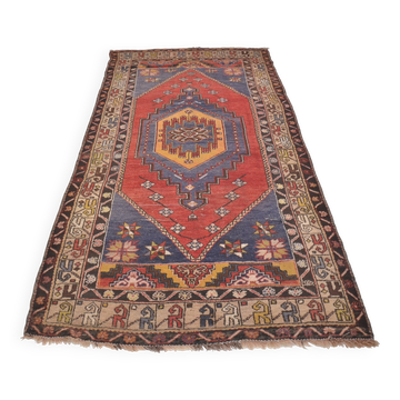 Red & Brown Floral Rug sku A32