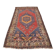 Tapis floral rouge et marron sku A32
