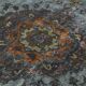 Overdyed Wool Vintage Handmade Carved Rug 169 cm x 288 cm
