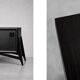 Vintage Mid-Century Scandinavian Modern Dark Oak Sideboard & Wooden Handles