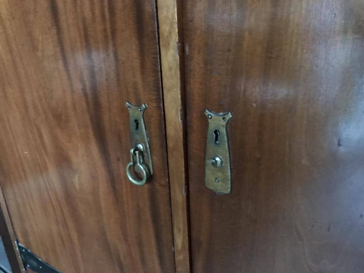 Art Nouveau mahogany display cabinet