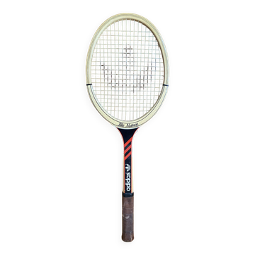Vintage ADIDAS Ilie Nastase Wooden Tennis Racket #E245
