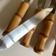 Set de 6 couteaux de table 1960 riviera manche bambou