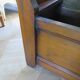 Rare entrance bench - Old chest bench - toy chest - oak color