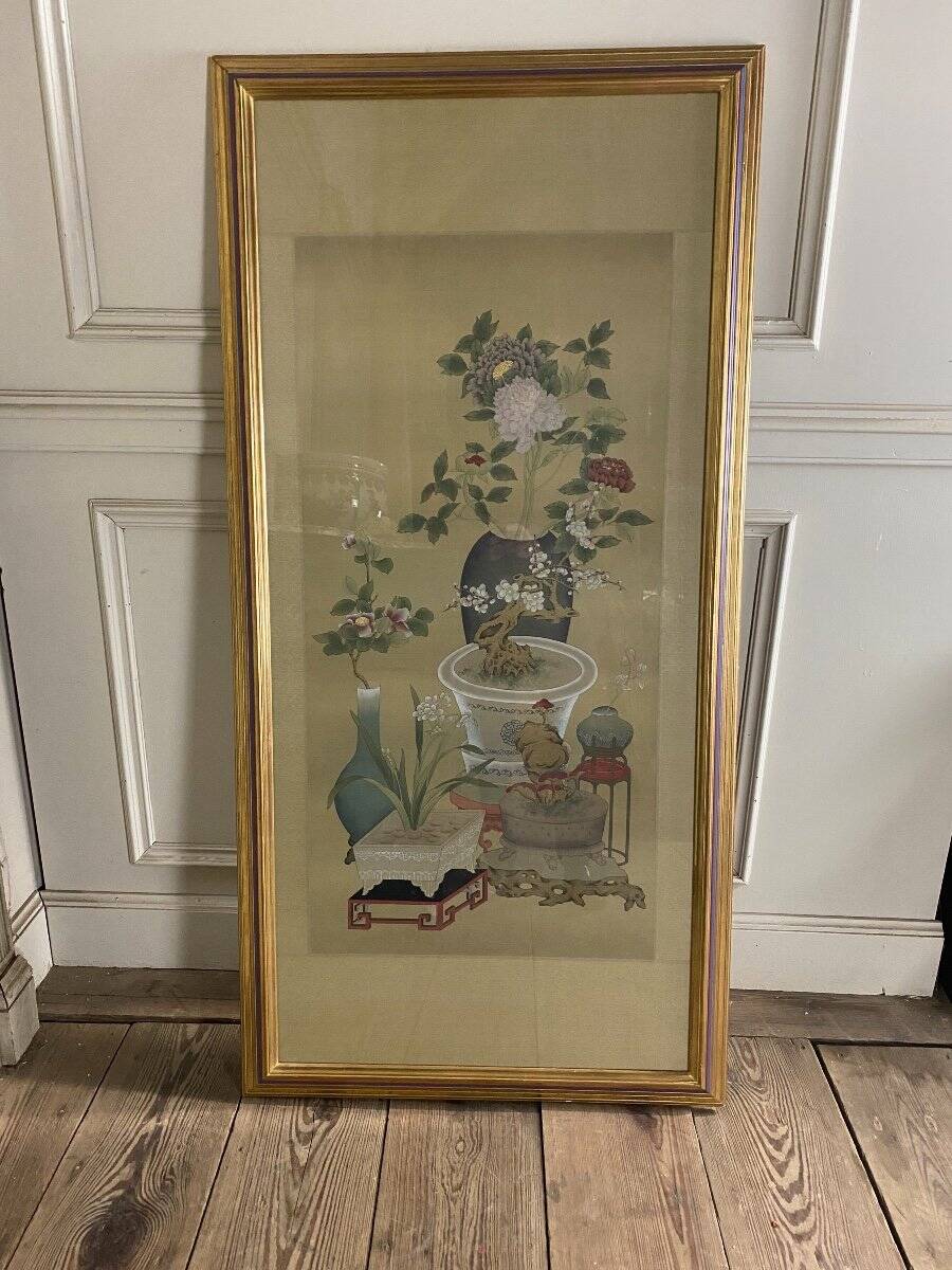 Silk painting, China 20th century