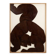 Relief panel "The Twins" in patinated wood. Contemporary.