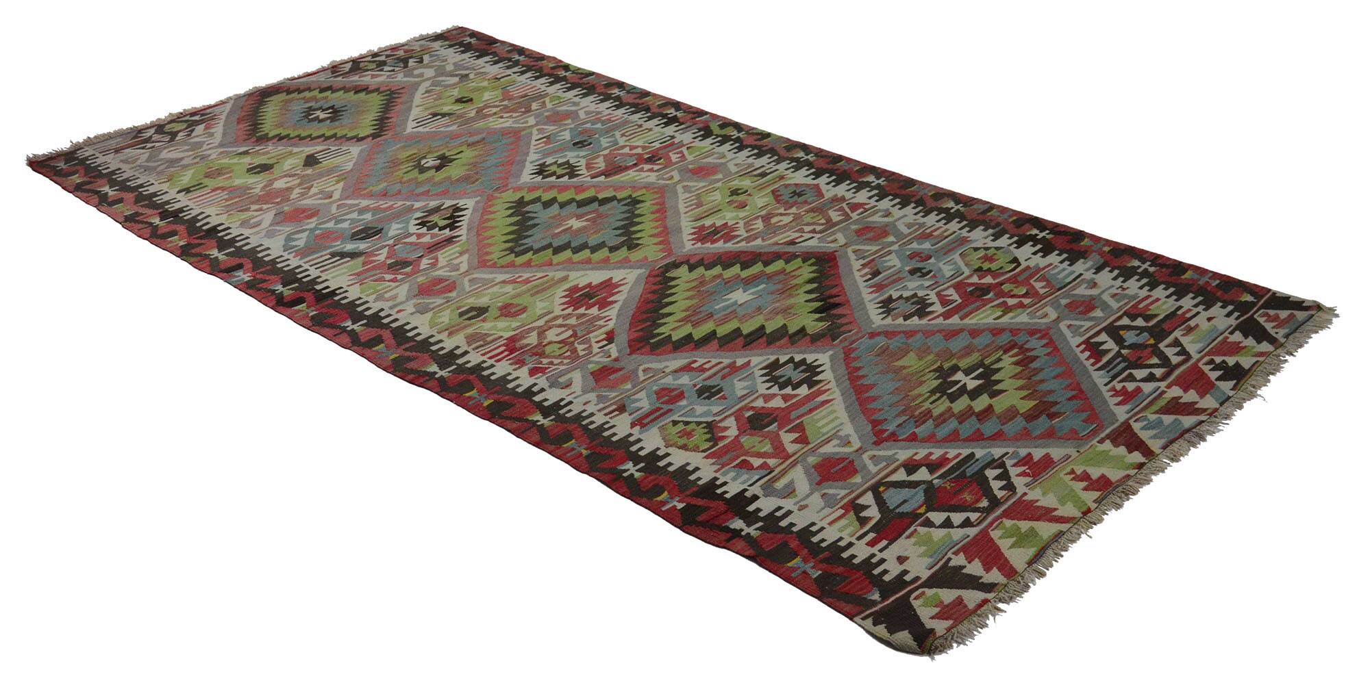Authentic Vintage Turkish Kilims & Handwoven Rugs – Unique Home Decor Pieces 155x 296 cm