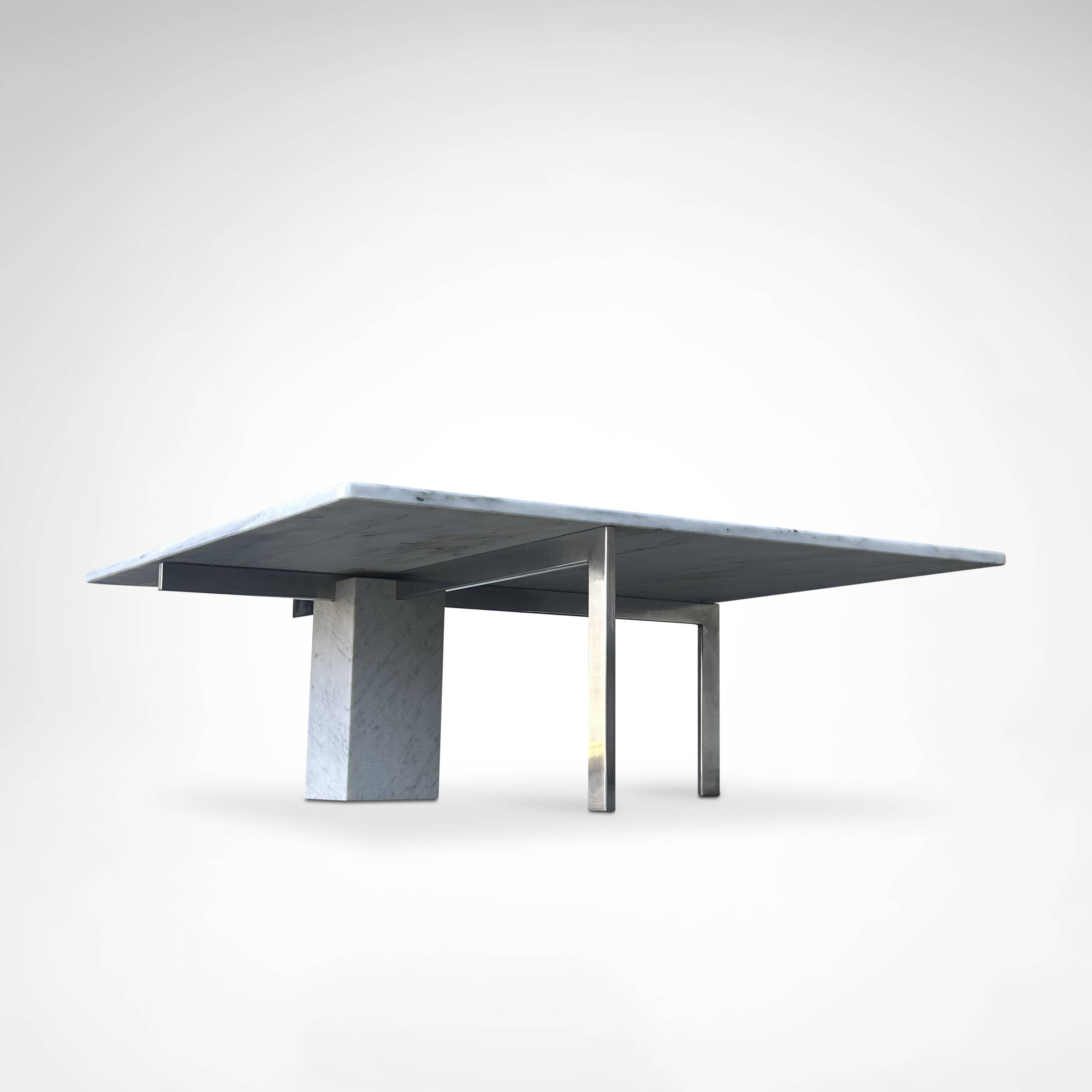KW1 metal and marble coffee table by Hank Kwint for Metaform 1980s