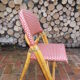 Rotating folding bistro chair