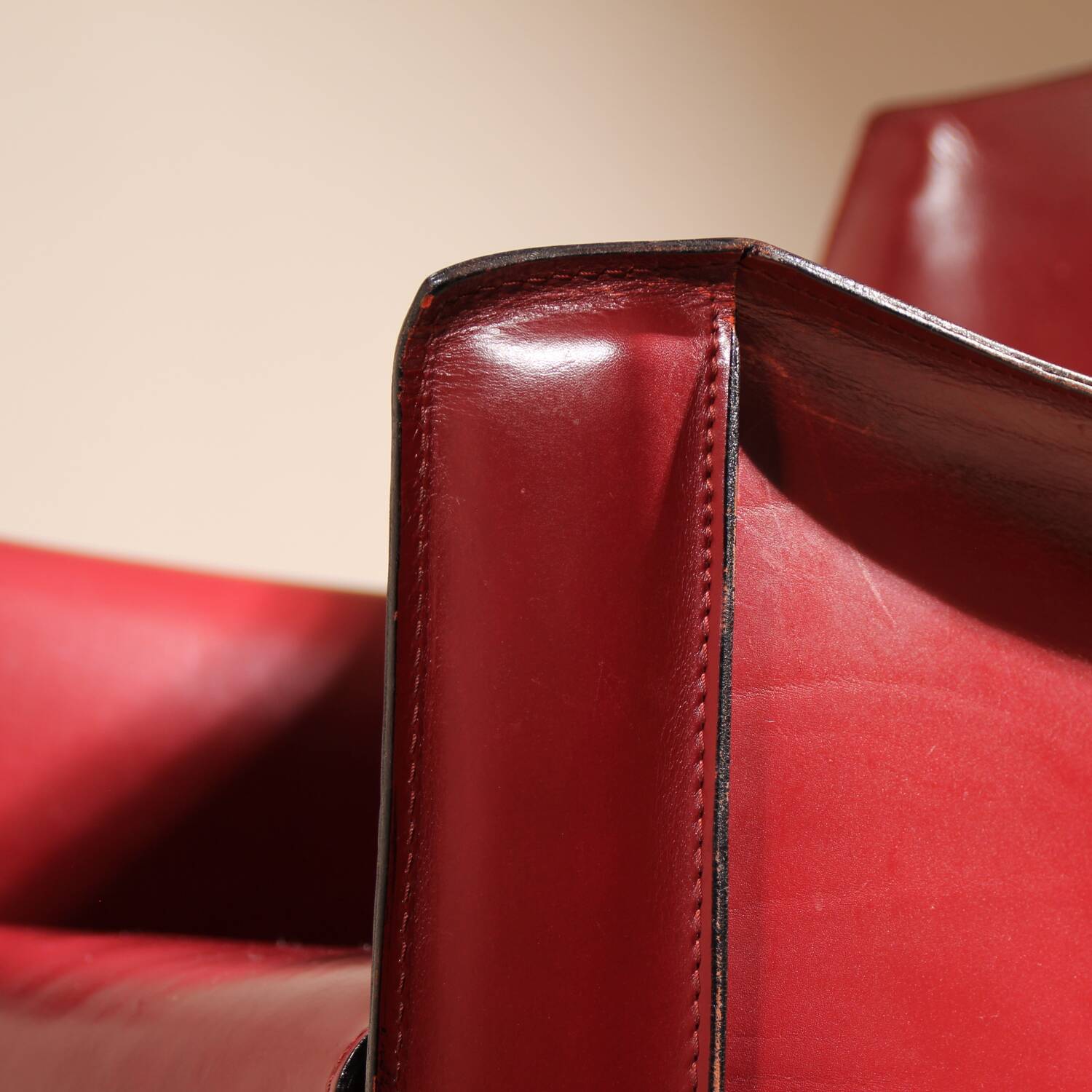 Fauteuil en cuir 'CAB 414' par Mario Bellini pour Cassina | Italie 1982