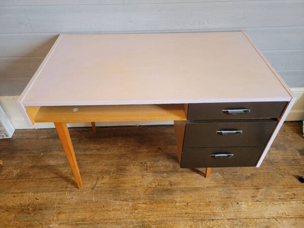 Bureau pieds compas vers1970