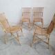Lot de 4 chaises rotin