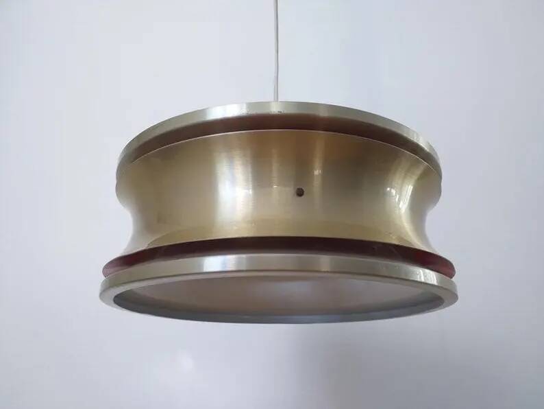 Midcentury pendant in Style of Jo Hammerborg, Denmark, 1970s