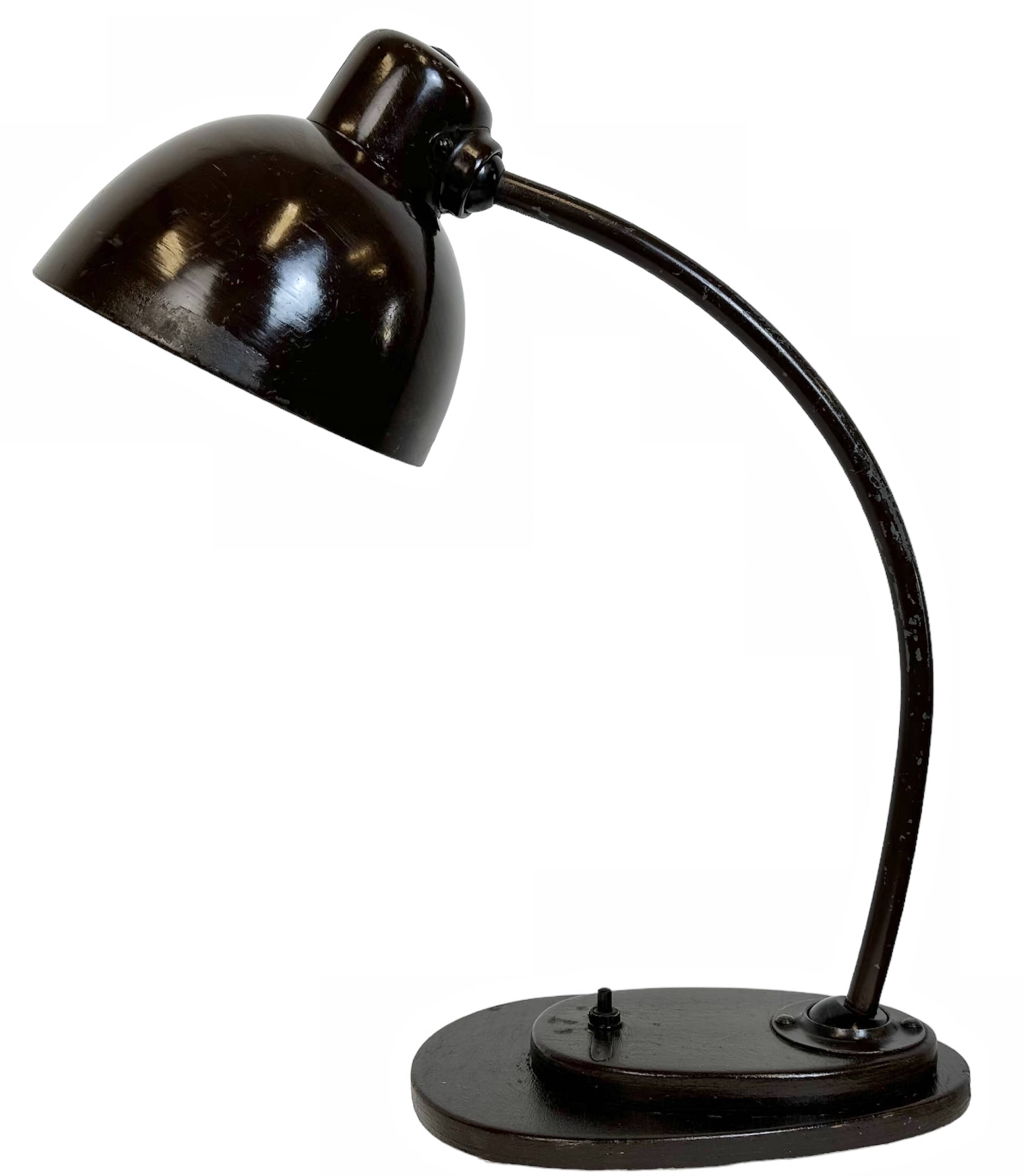 Vintage brown adjustable table lamp, 1960s