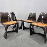 Set of four dining chairs Steens Østergaard A-Line 290, Cado, Denmark, 1960s