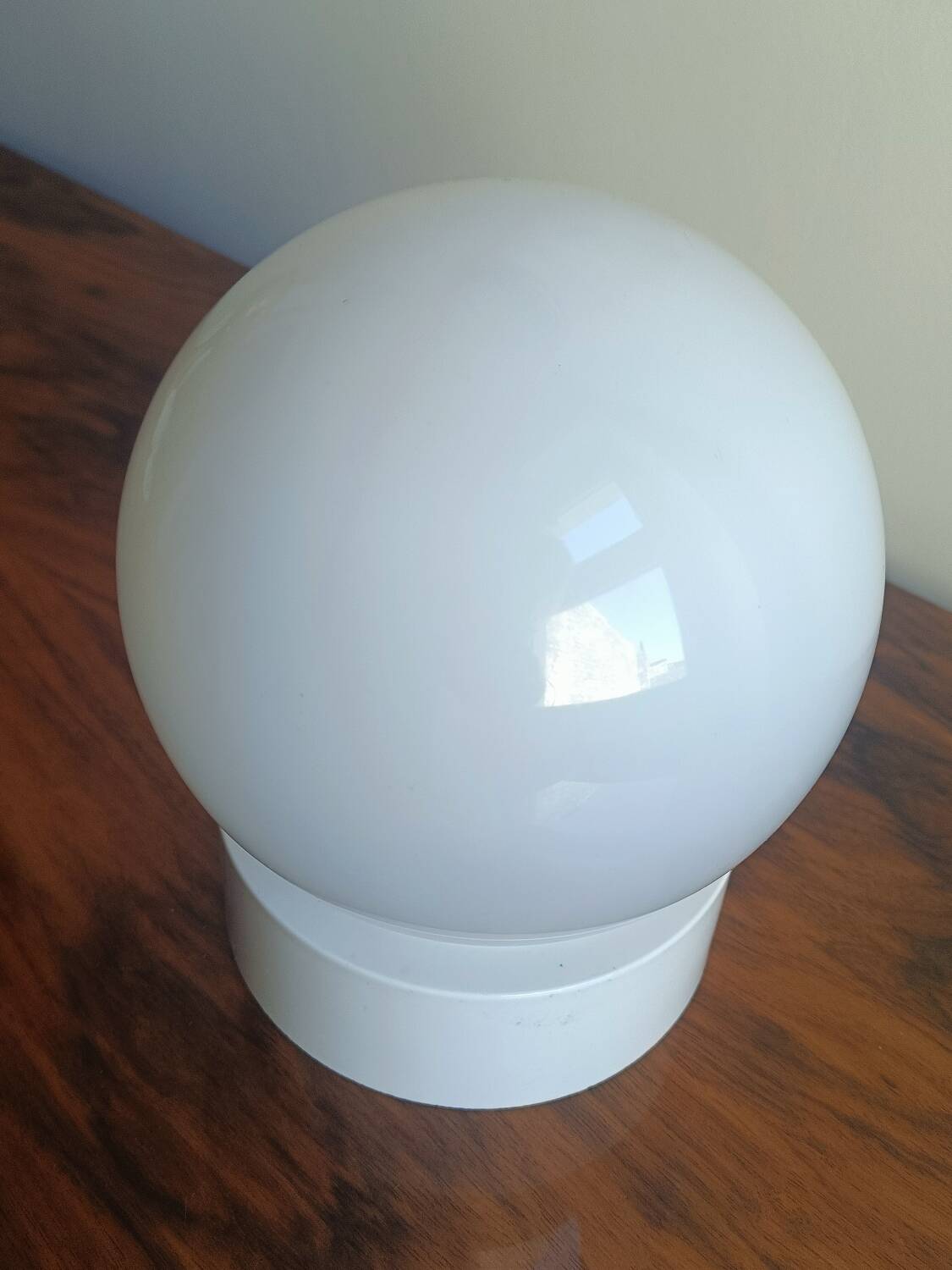 Opal glass globe ceiling light