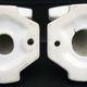 Set of 4 coat hooks, antique porcelain coat rack, art deco circa 1920