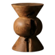 SIENNA stool in hand-carved solid recycled teak