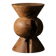 SIENNA stool in hand-carved solid recycled teak