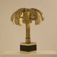 Christian Techoueyres brass palm lamp for Maison Jansen 1970s