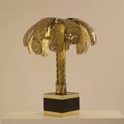 Christian Techoueyres brass palm lamp for Maison Jansen 1970s