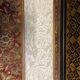 Louis XVI style piano bench with fabric seat