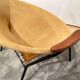 Ensemble de fauteuils lounge en cuir suédé jaune attribués à Hans Olsen, Danemark, années 1960.