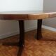 Central-footed rosewood round table