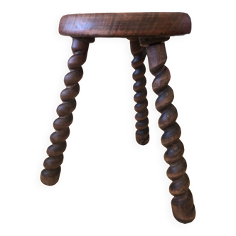 Tabouret à traire ancien