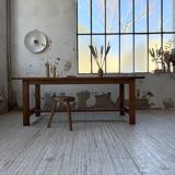 Table de ferme en chêne 2m