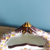 Henriot Quimper salt cellar in the shape of swans