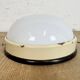 Industrial Bakelite Wall or Ceiling Light with Milk Glass, 1950s