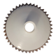 White opaline lampshade with a scalloped edge Ø 25.5 cm, first half of the 20th century.