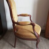 Louis XV armchair in mahogany