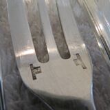 8 silver-plated cake forks by Christofle Malmaison Empire