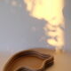 Centerpiece Mother satin coffee - Sophie Parachey