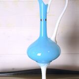 Italian glass vase, handmade, Florence region, Italy 1970s