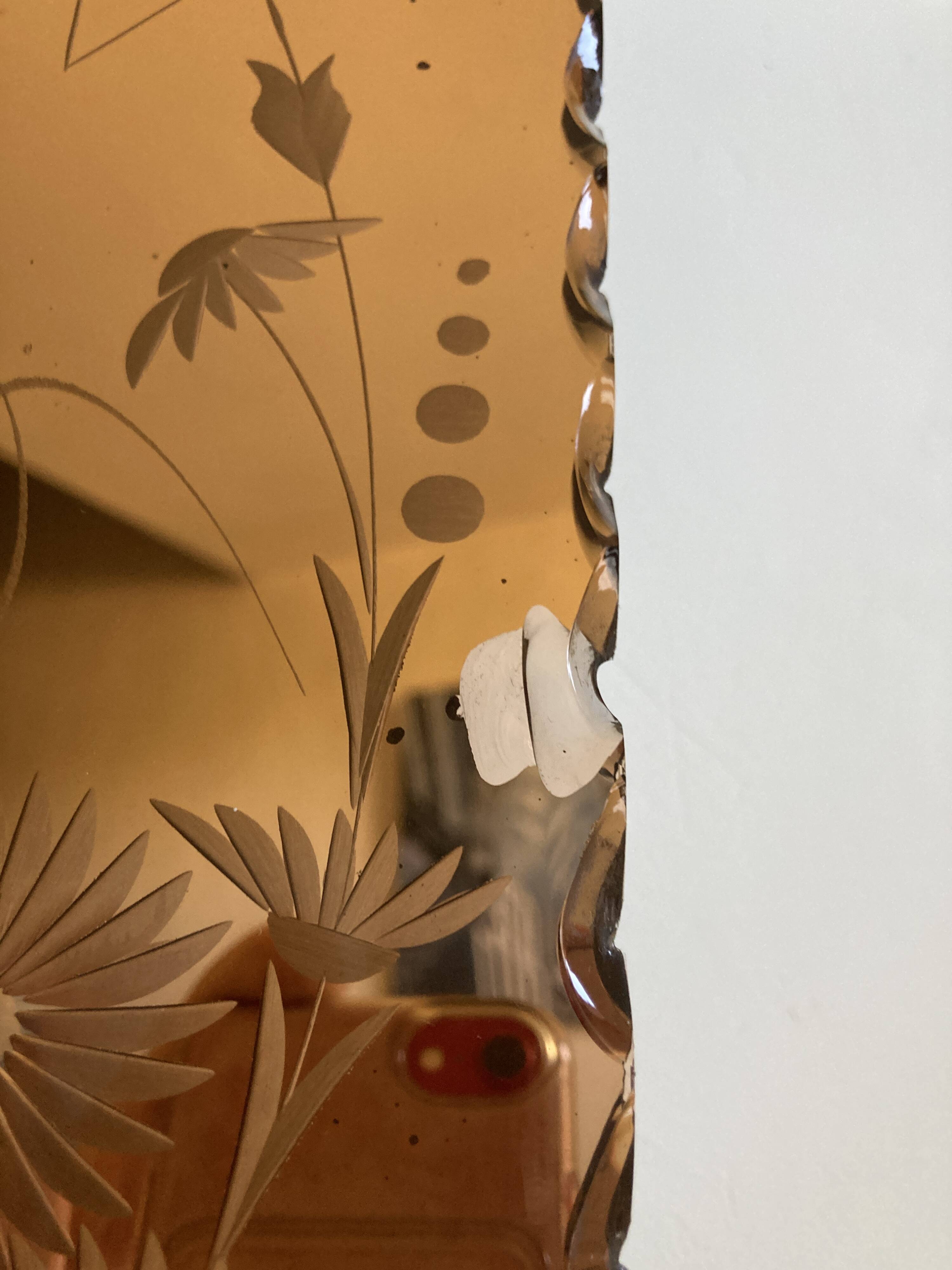 Miroir fumé à parcloses