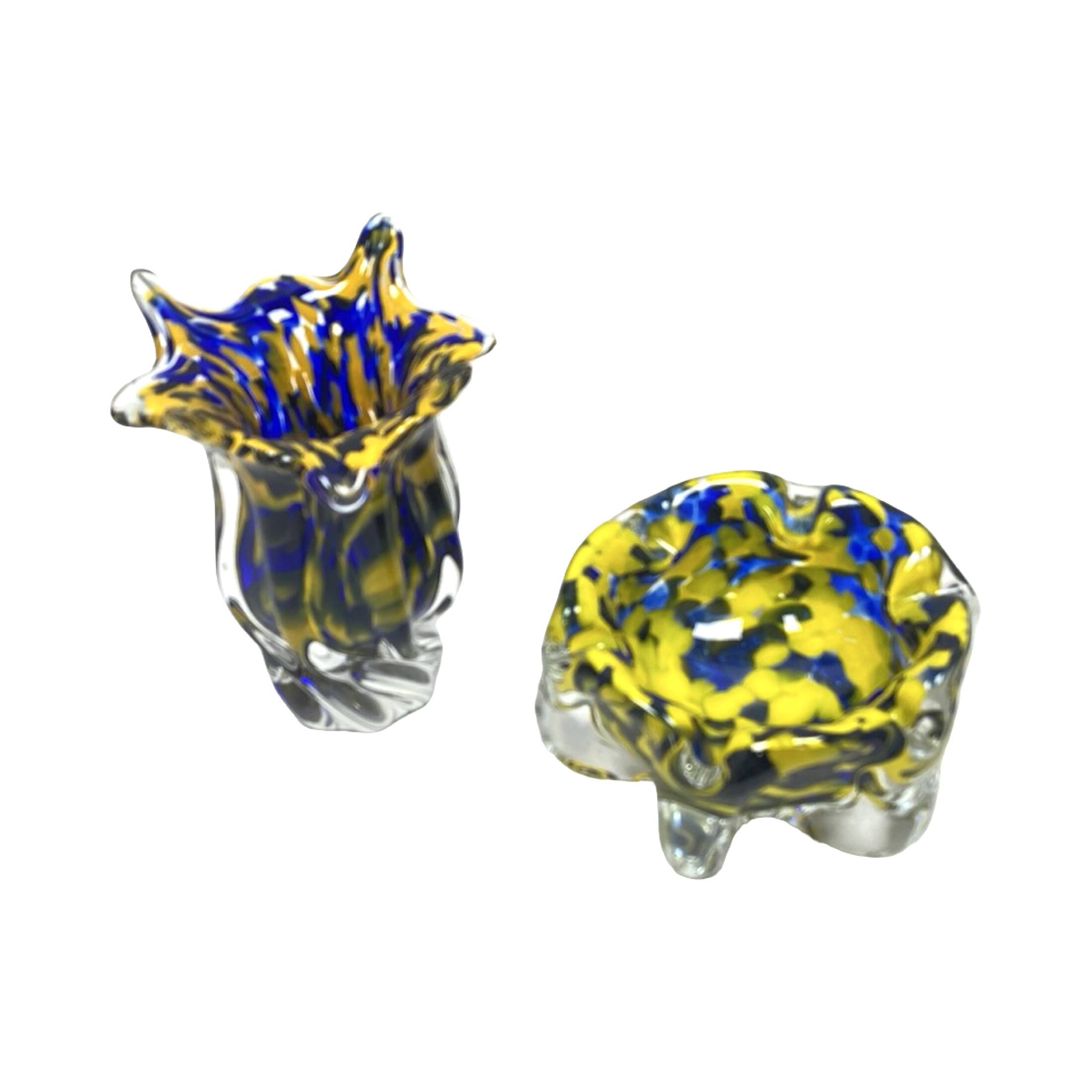 Cendrier bol Chribska J. Hospodka en verre d'art de Murano, Tchécoslovaquie années 1960