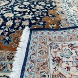 Persian carpet nain wool and silk circa 1960
